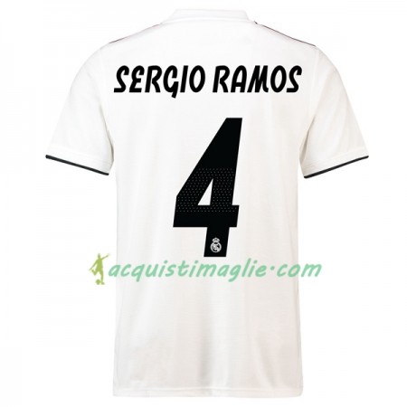 Divisa di Calcio Real Madrid Sergio Ramos 4 Prima 2018/2019
